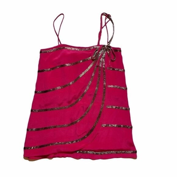NWOT Foley + Corinna silk beaded top - Picture 1 of 10